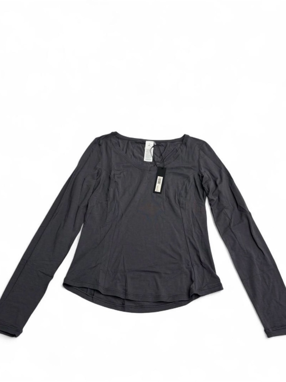 Oner Active Mellow Motion Wide V Neck Long Sleeve in Coal NWT - Picture 4 of 8